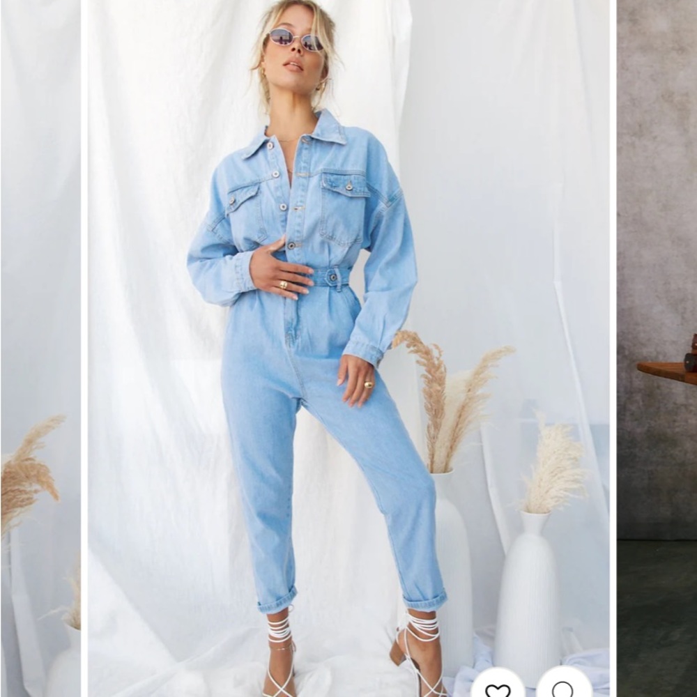 NWT Denim Jumpsuit